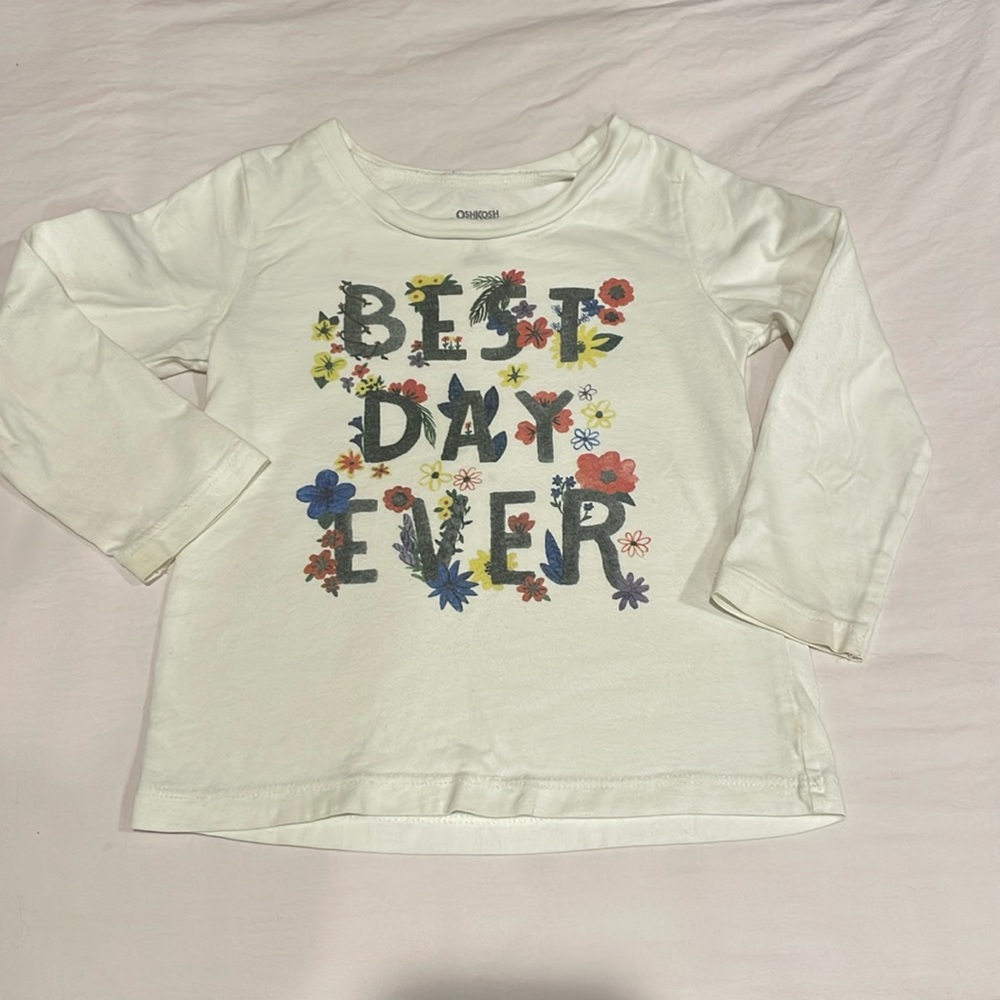 OSH GOSH | “Best Day Ever” long sleeve tshirt | 2T